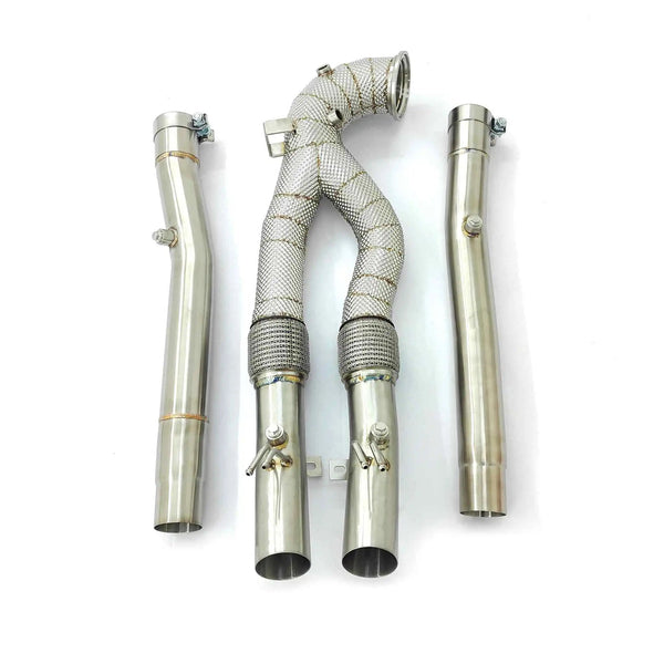 Audi RS3 / TTRS 2.5T High Flow Downpipe w/ Mid Pipe