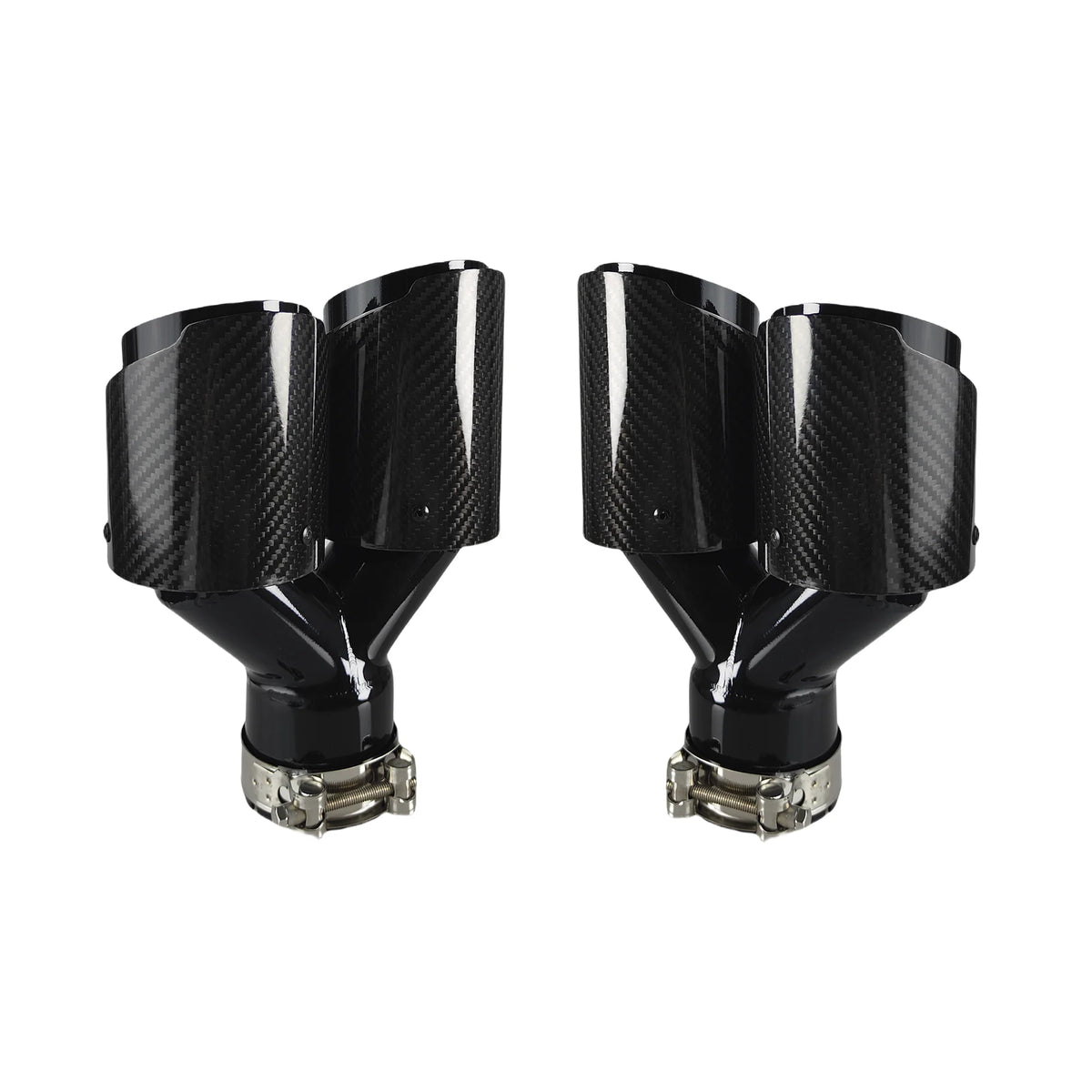 Carbon Fiber Quad Exhaust Tips