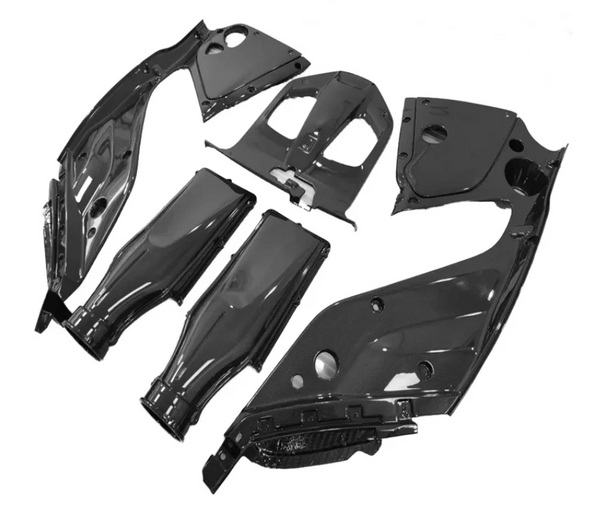 Velocity Exhausts Ferrari 812 Dry Carbon Fiber Engine Bay Trim Kit V1
