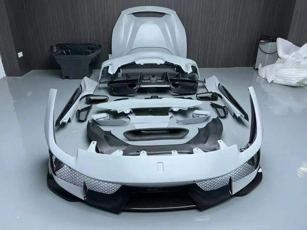 Ferrari 488 Partial Carbon Fiber Pista Conversion Body Kit