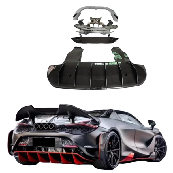 McLaren 720S Carbon Fiber 765LT Style Rear End Conversion Body Kit