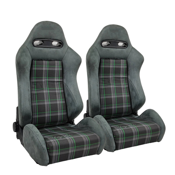 Custom Suede Bucket Seats