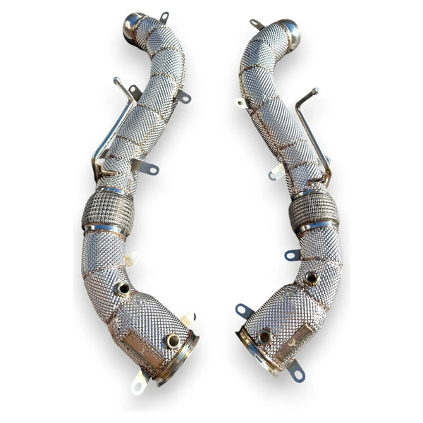 velocity exhausts Mclaren MP4-12C / 570S / 600LT / 650S / 675LT High Flow Downpipes 